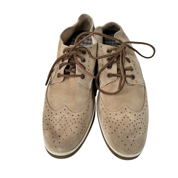 Sperry Top-Sider Leather Suede Oxford Shoes Size 11M Wingtip Brouge Busienss - Picture 6 of 13
